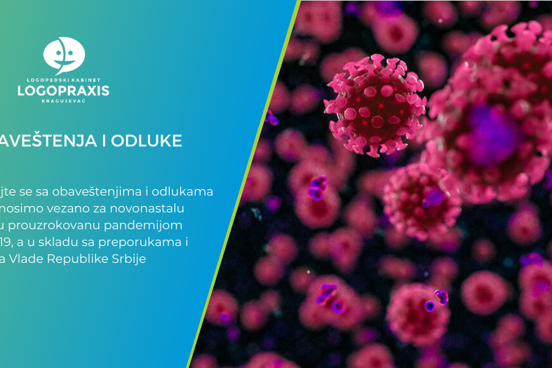 Corona virus – odluke i obavestenja Logopraxis
